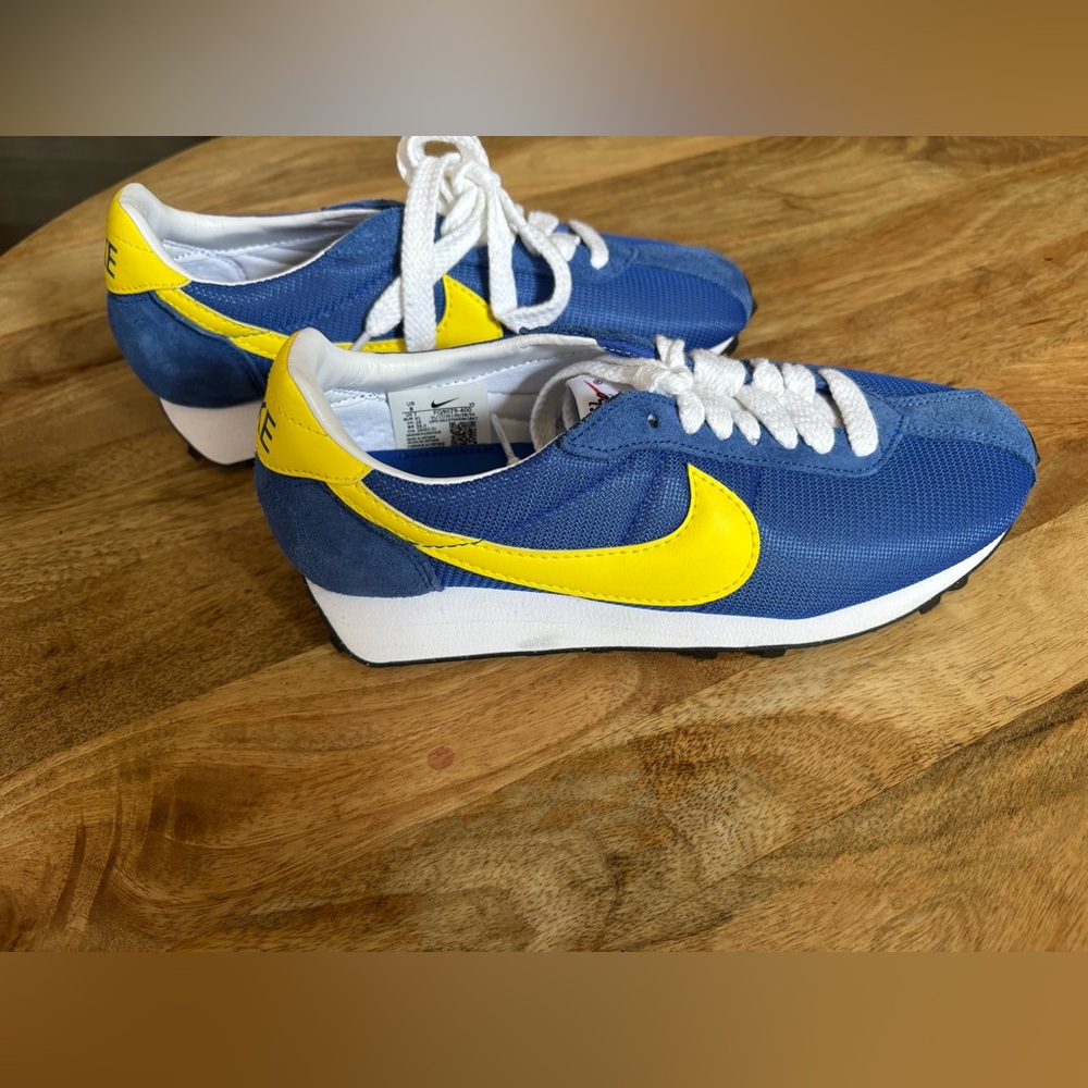Nike Cortez Blue and Yellow Sneakers